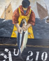 Belle prise - H.100 x L.81 cm - Huile sur toile