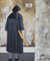 La sénane - H.73 x L.60 cm - Huile sur toile