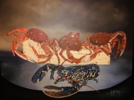 Les araignées - H.92 x L.73 cm - Huile sur toile